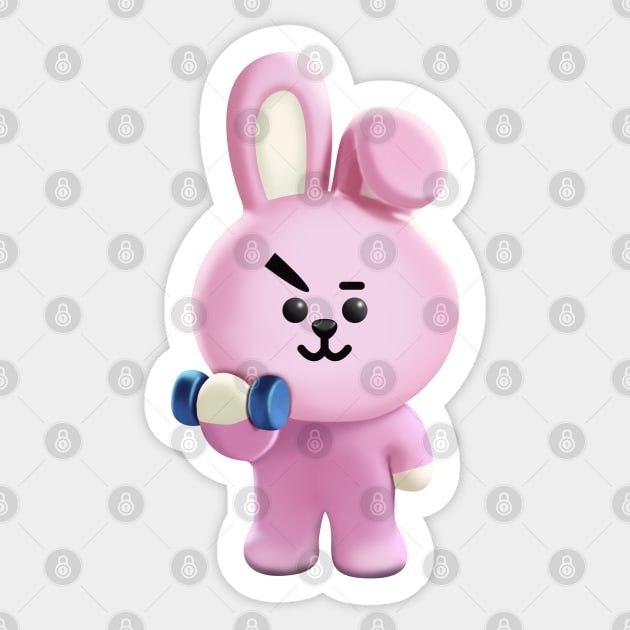 BTS BT21 KPOP COOKY KOOKIE - Bt21 Cooky - Sticker | TeePublic